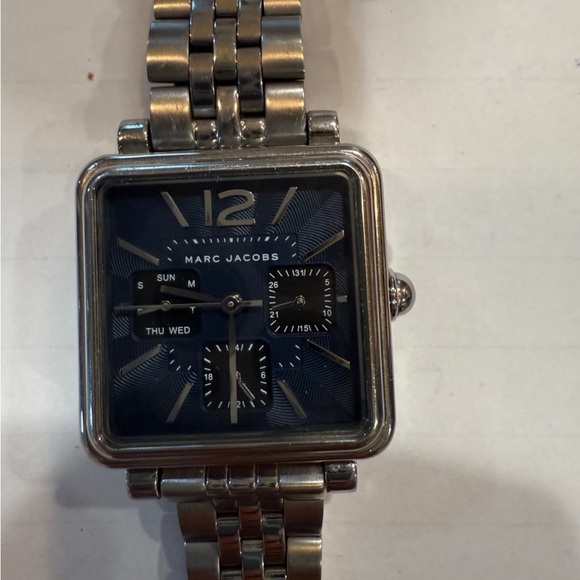 Marc Jacobs Silver and Blue Watch, MJ3570 - Picture 2 of 5